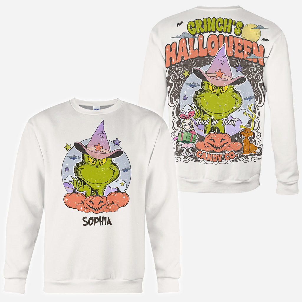 Joyeux Halloween - T-shirt personnalisé « Étoffe de Noël »