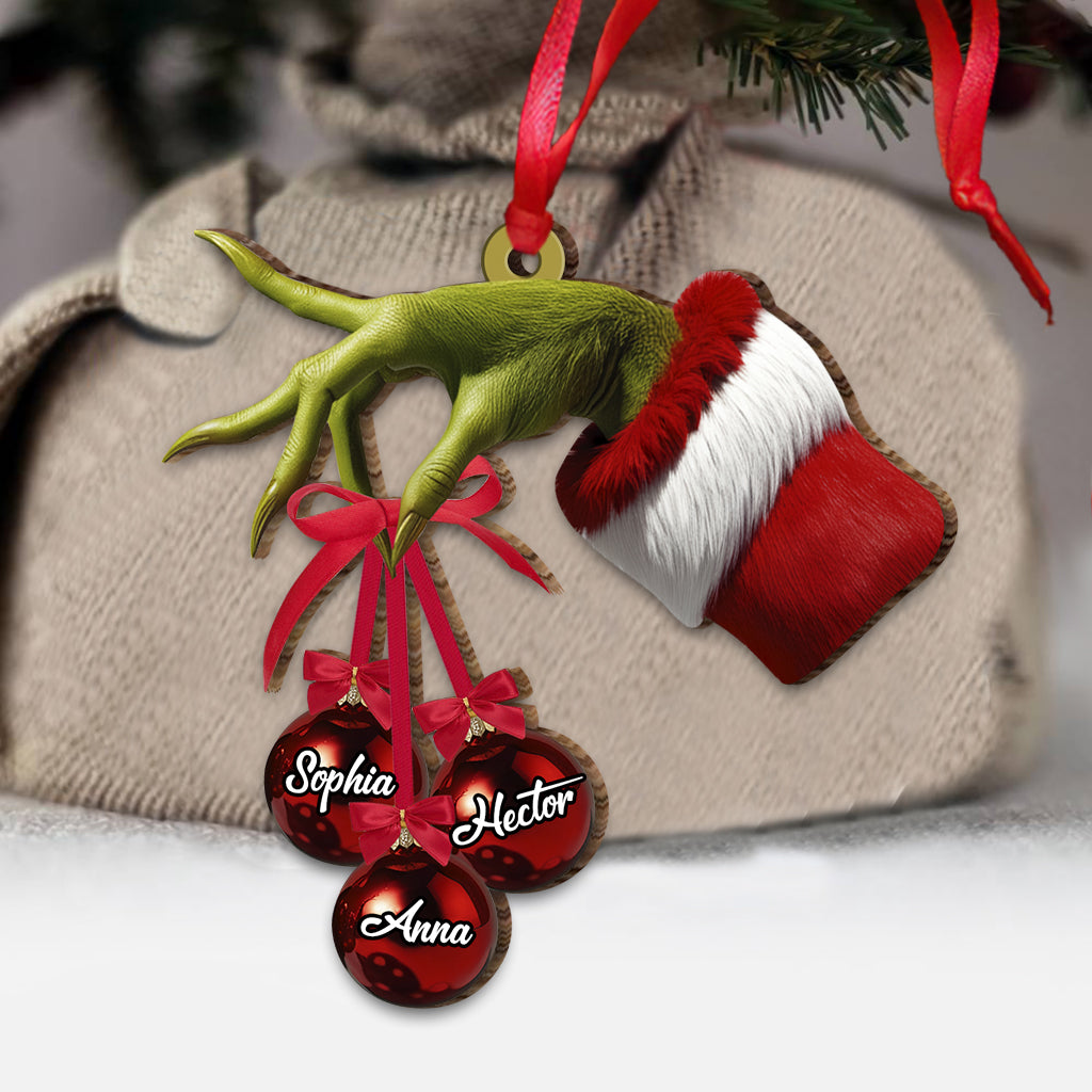 Joyeux Grinchmas - Ornement familial personnalisé