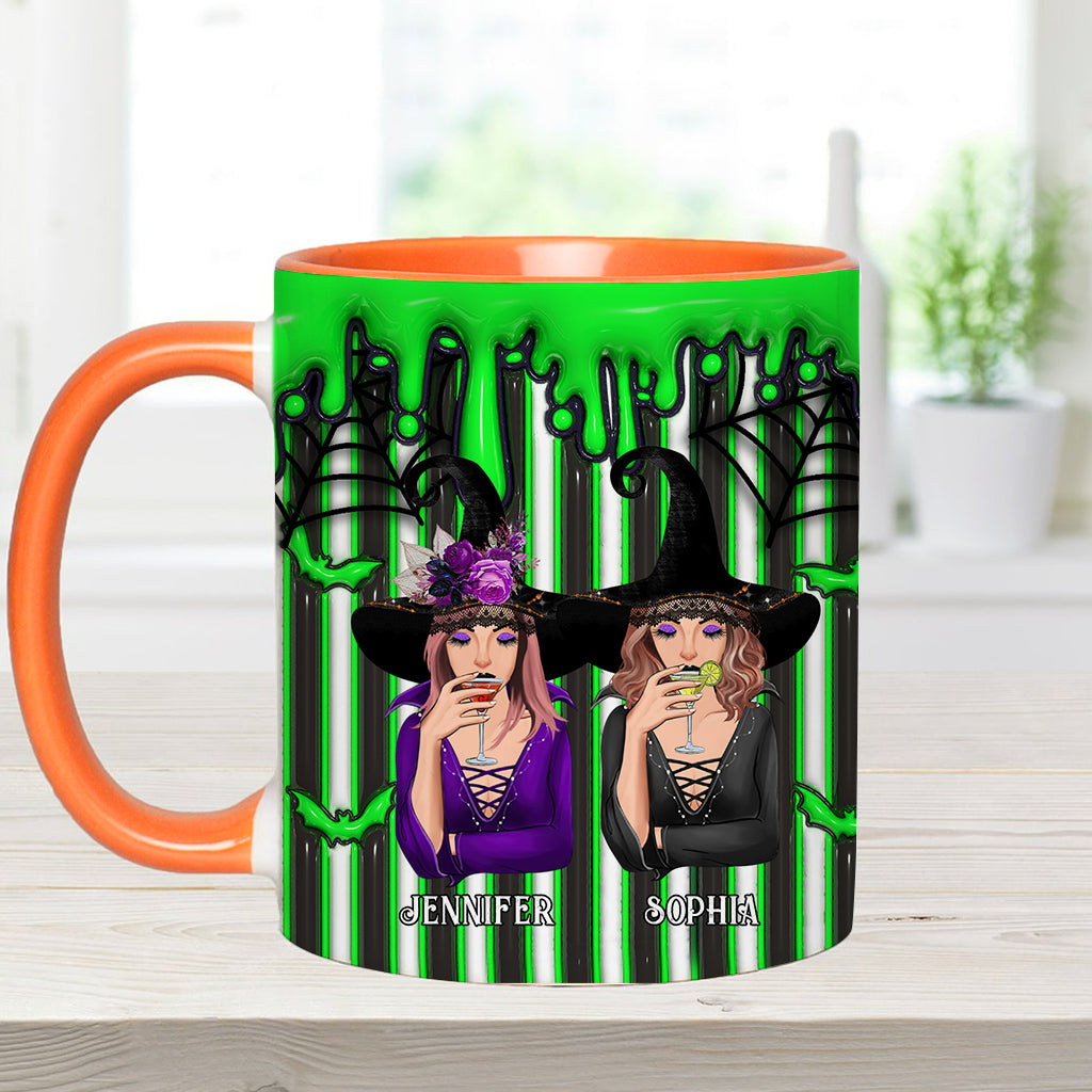 We're Strange and Unusual - Personalized Bestie Accent Mug