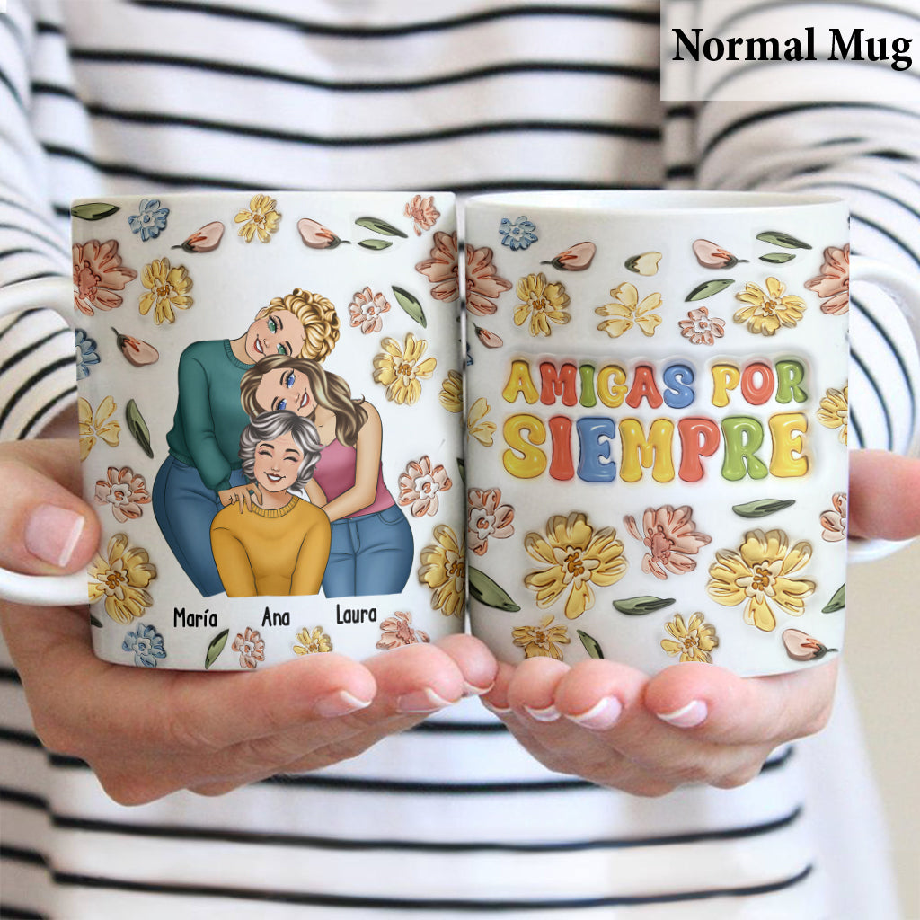 Amigas Por Siempre - Tasse Bestie personnalisée