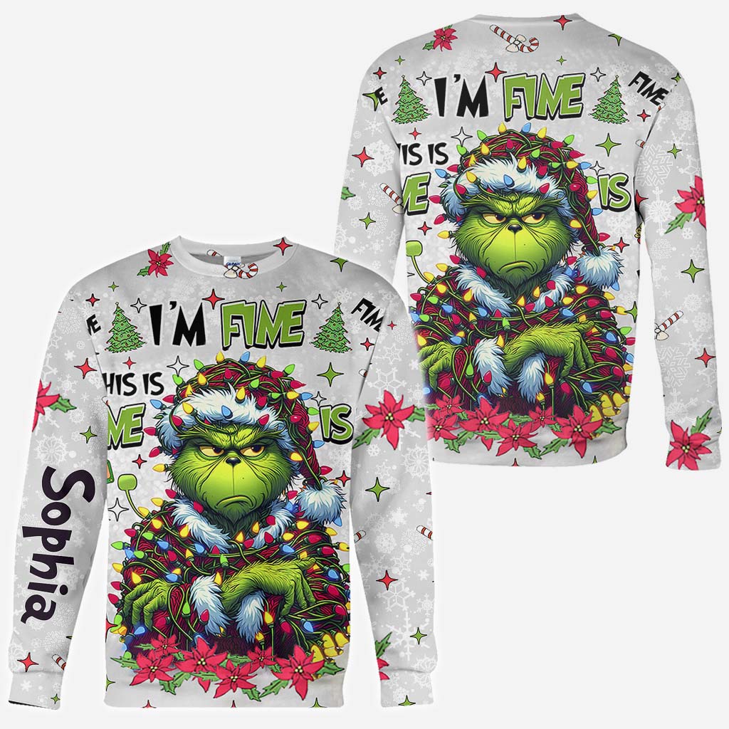 Tout va bien, je vais bien - T-shirt personnalisé « J'ai volé Noël partout »