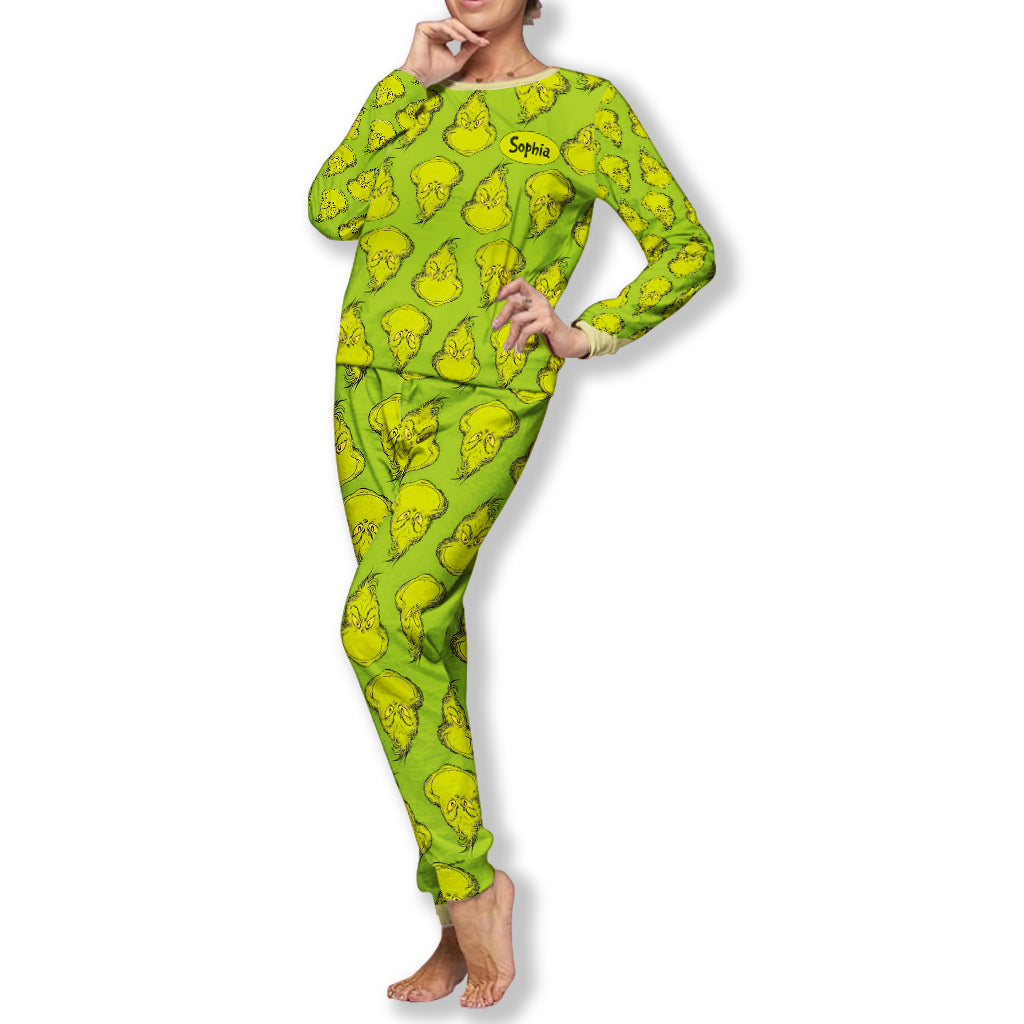 The Green - Personalized Stole Christmas Pajamas Set