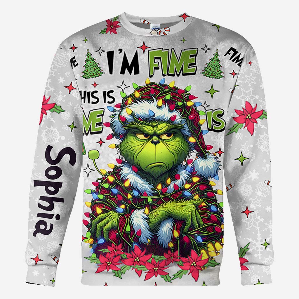 Tout va bien, je vais bien - T-shirt personnalisé « J'ai volé Noël partout »
