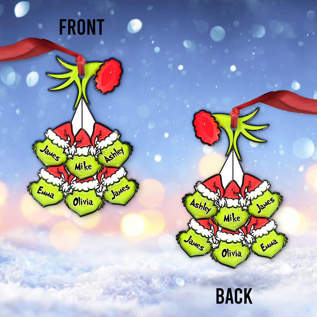 Mama Grinch - Ornement de Noël personnalisé en forme d'étole