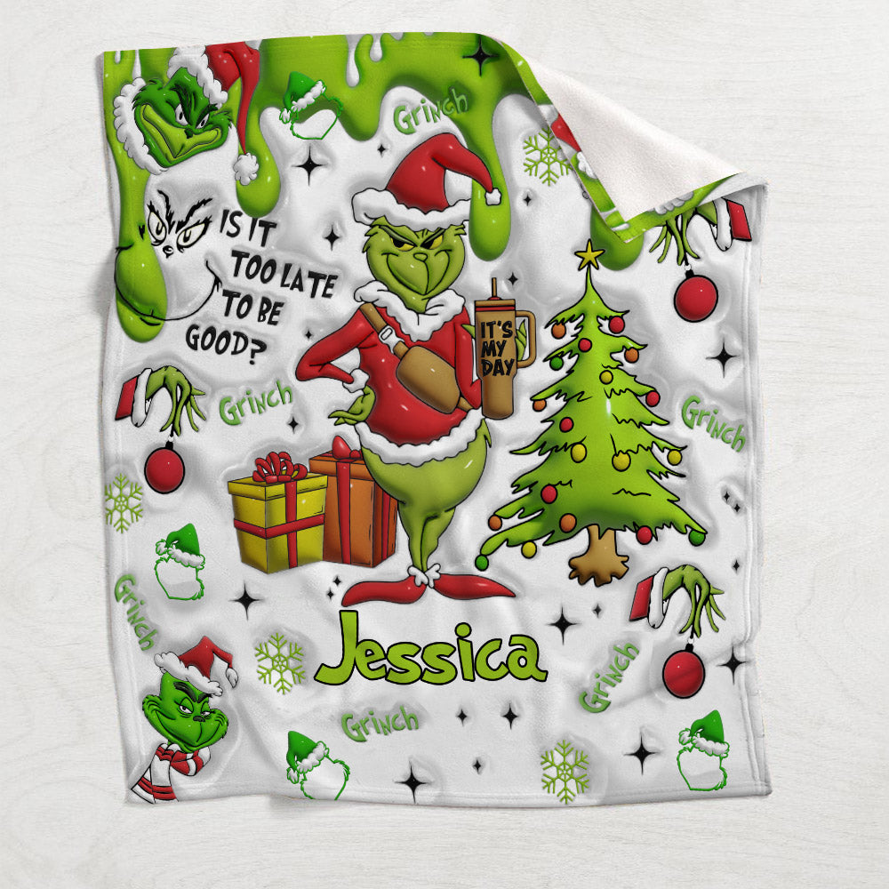 Joyeux Grinchmas - Étole de Noël personnalisée