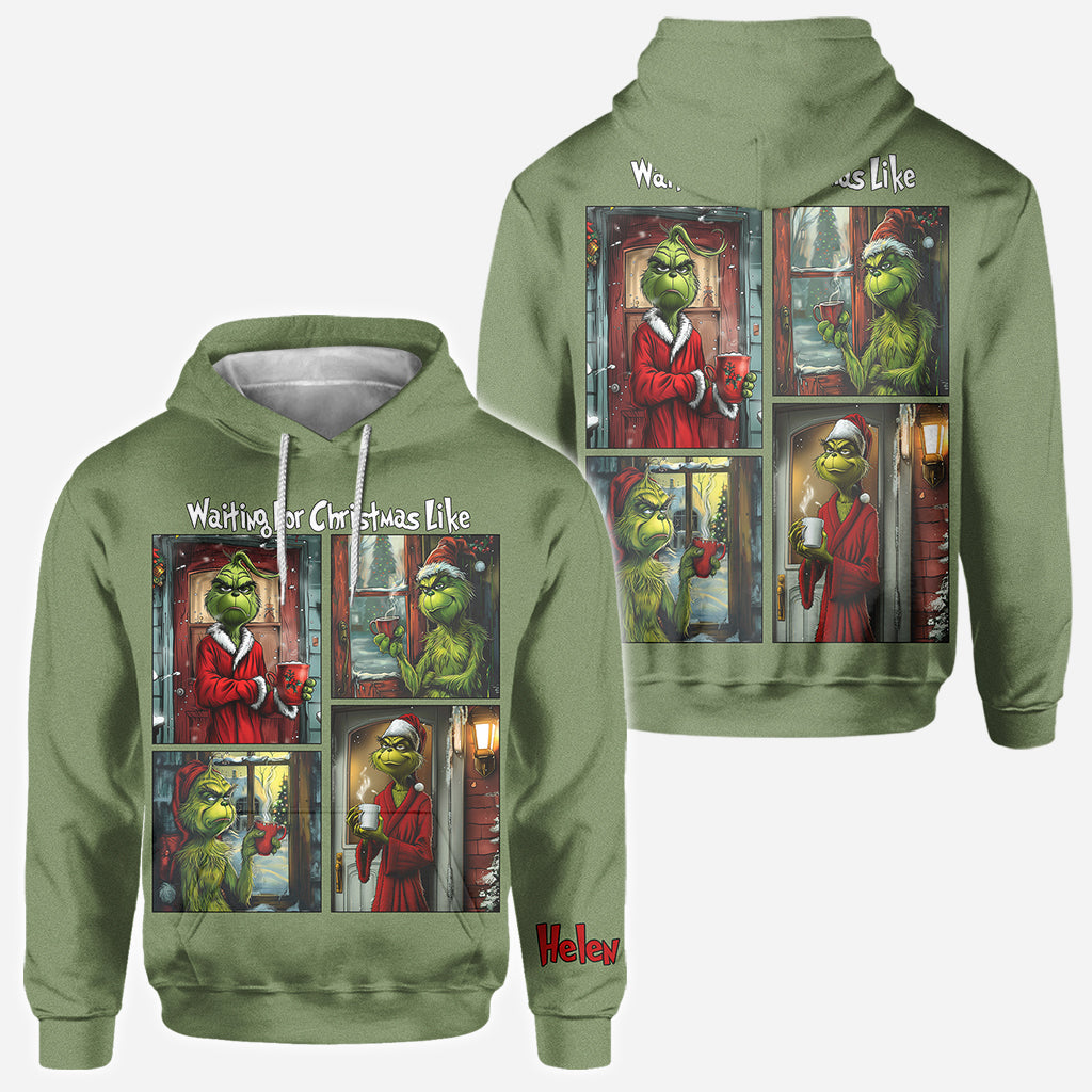 Waiting For Christmas - Personalized Stole Christmas All Over Shirt