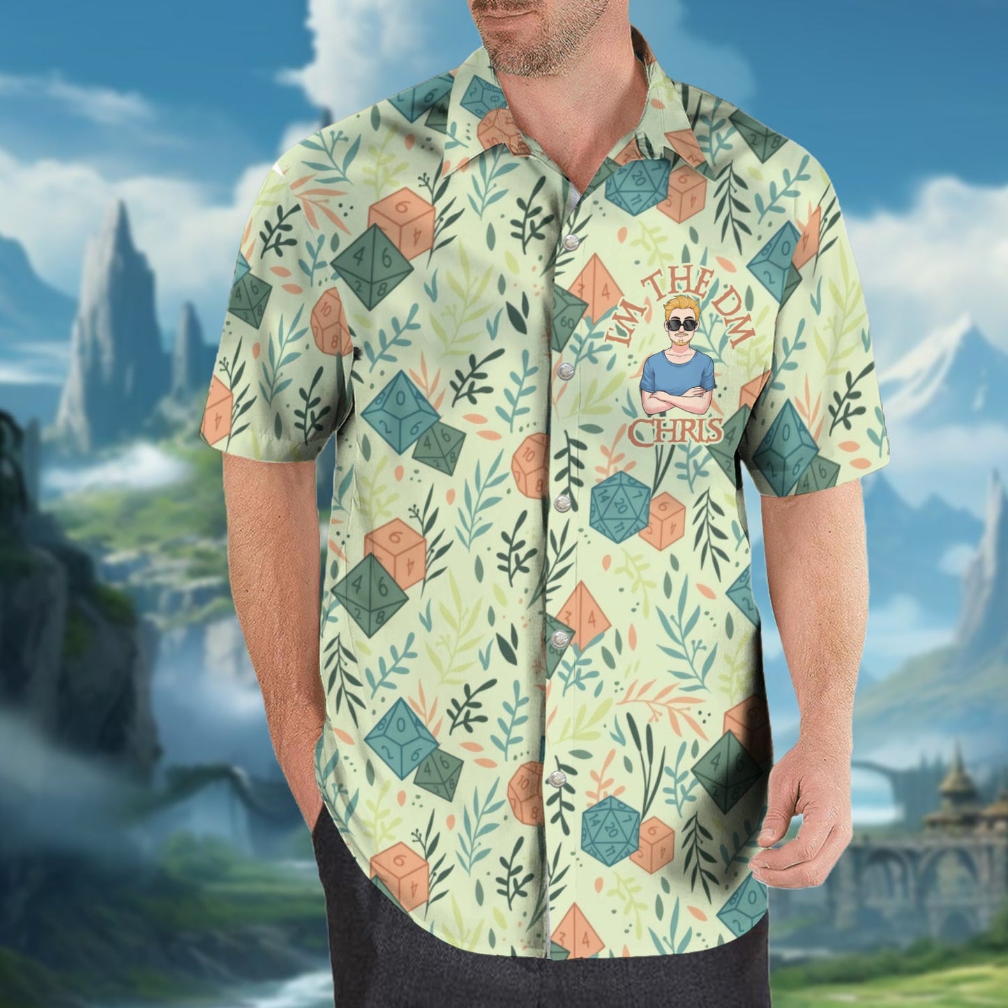 Je suis le MJ - Chemise hawaïenne RPG personnalisée