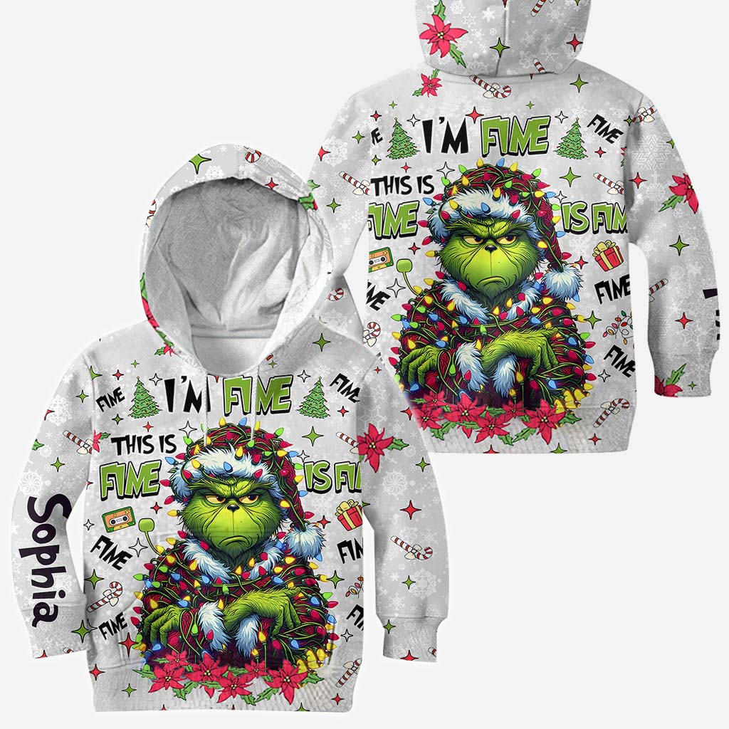 Tout va bien, je vais bien - T-shirt personnalisé « J'ai volé Noël partout »