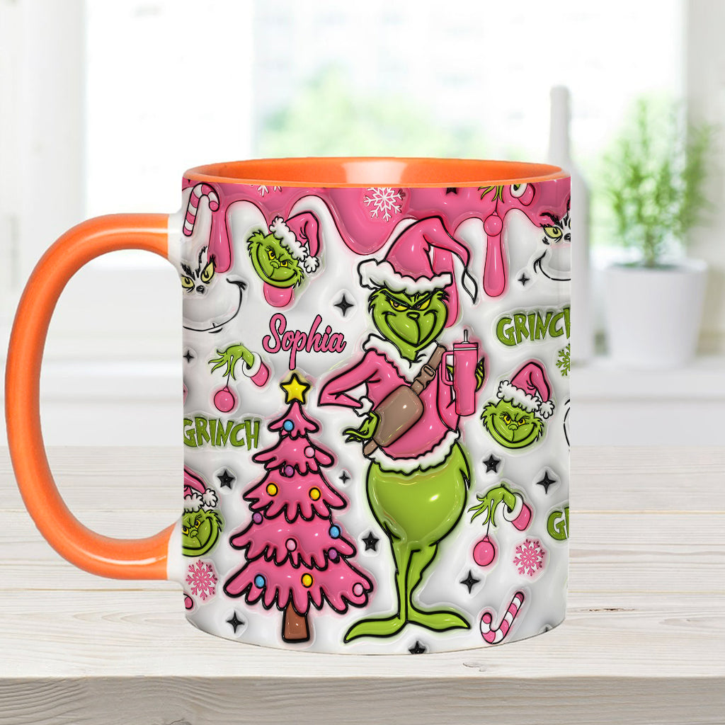 Joyeux Grinchmas - Mug personnalisé avec étole de Noël