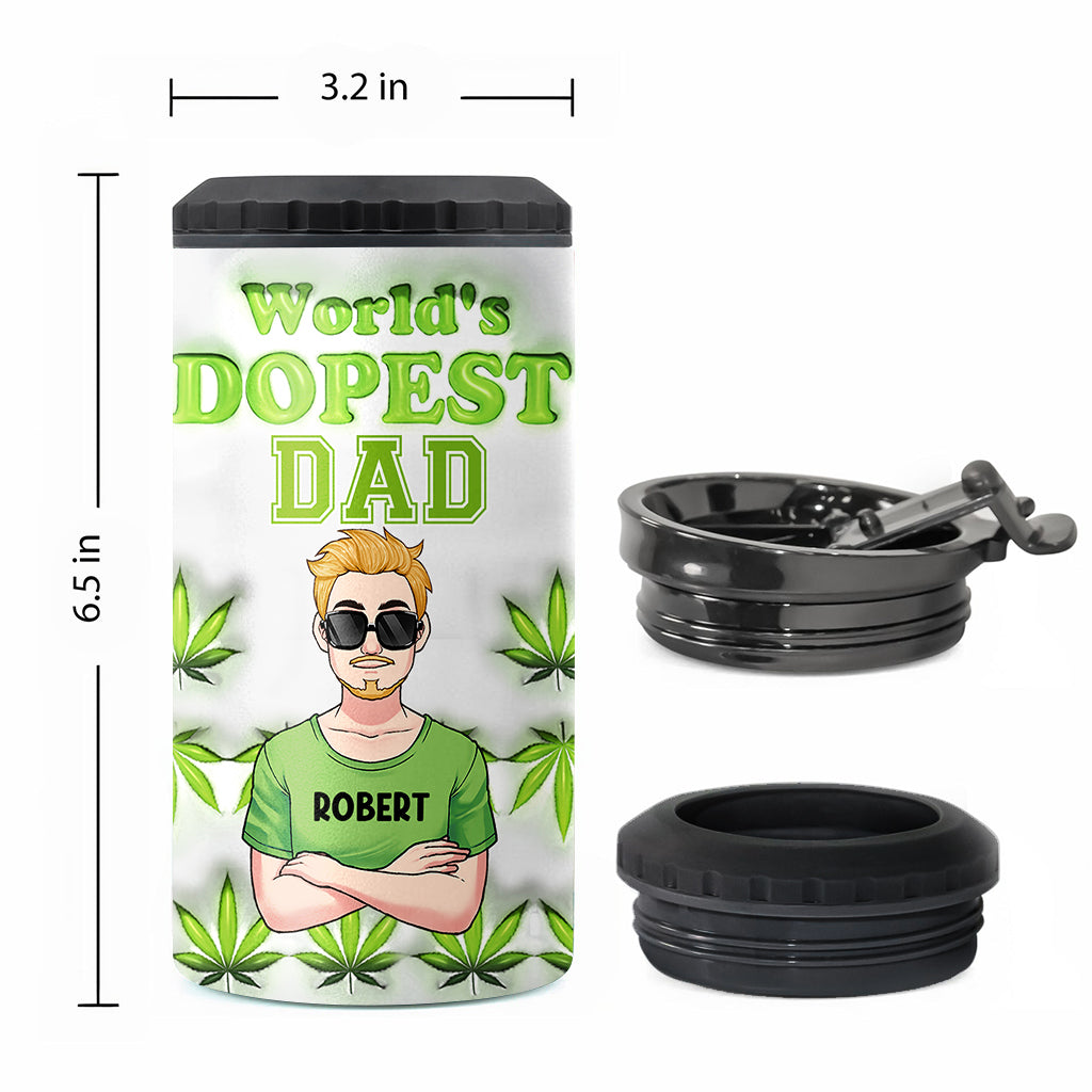 Le papa le plus cool du monde - Refroidisseur de canettes personnalisé pour papa