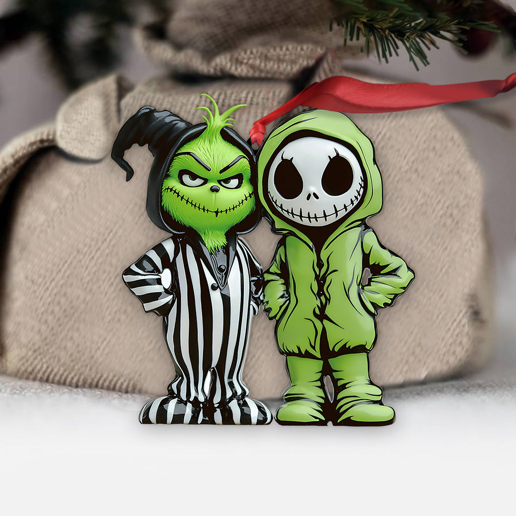 Green And Nightmare Friend - Personalized Stole Christmas Ornament