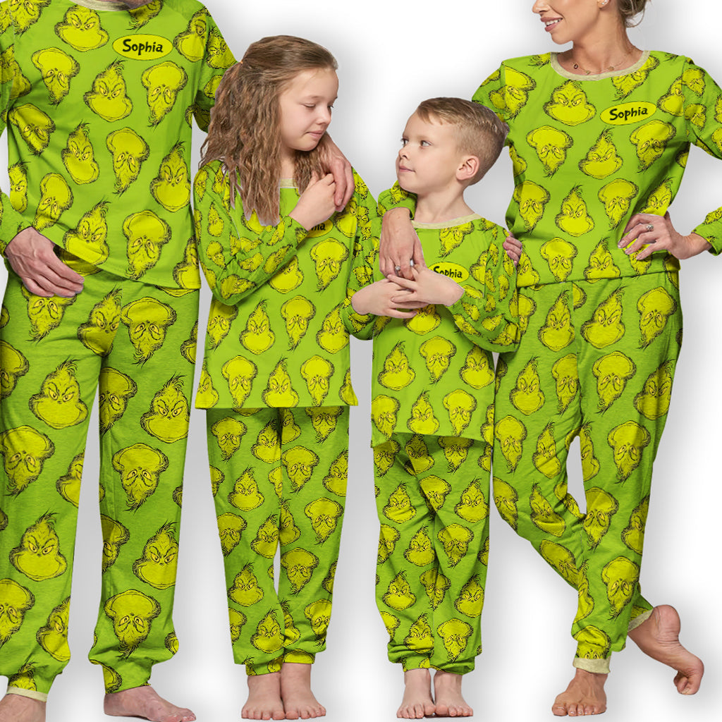 The Green - Personalized Stole Christmas Pajamas Set