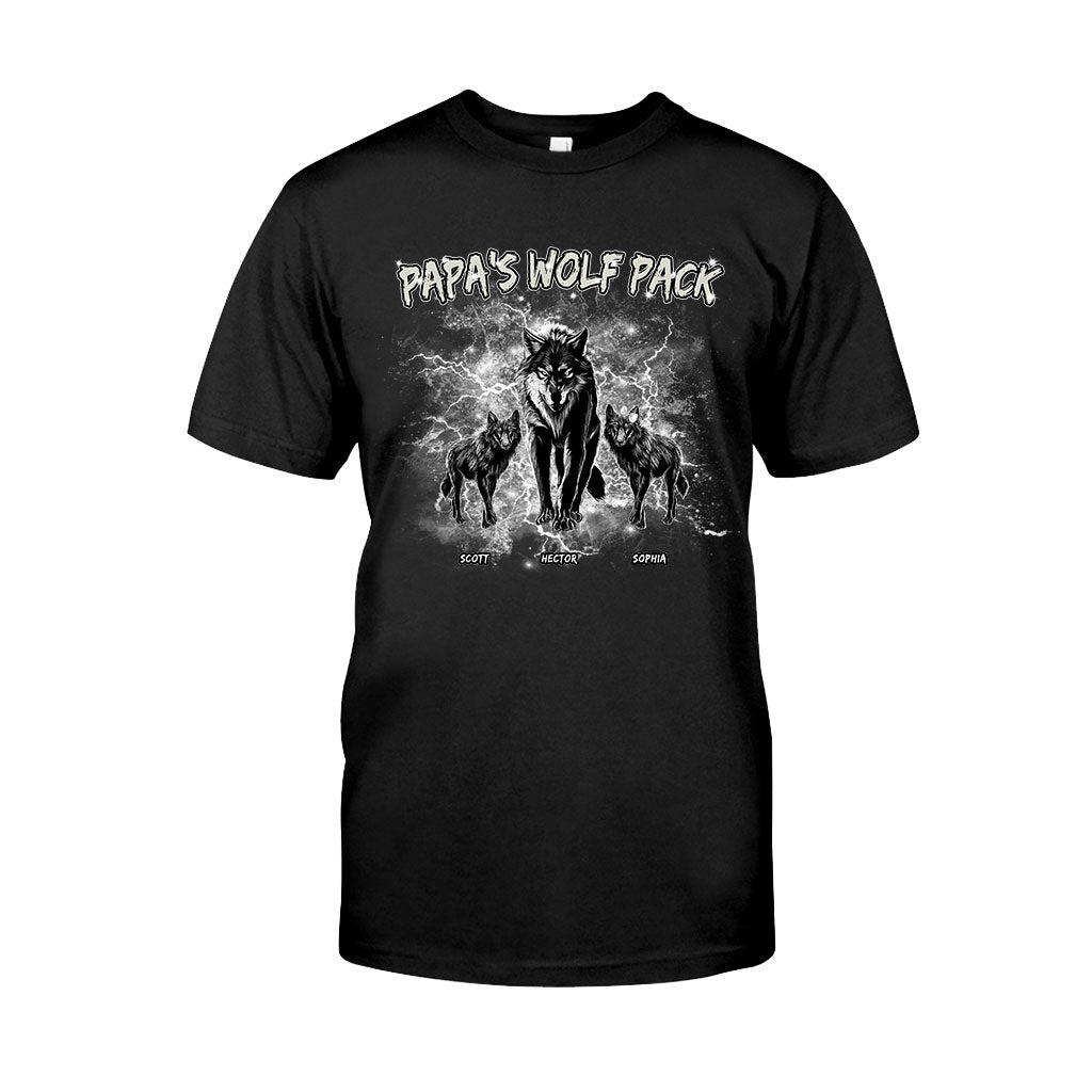 T-shirt et sweat à capuche personnalisés Papa's Wolf Pack Thunder Bootleg