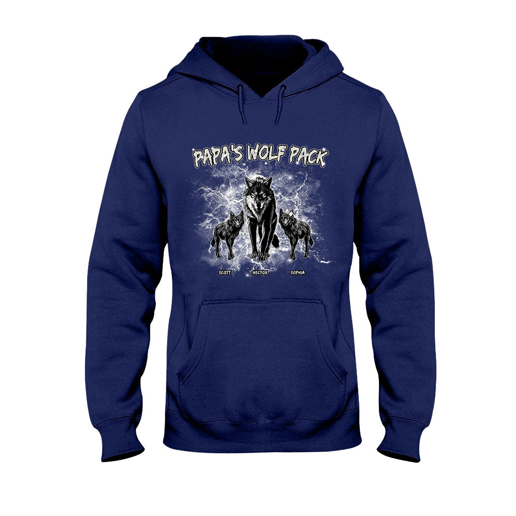 T-shirt et sweat à capuche personnalisés Papa's Wolf Pack Thunder Bootleg