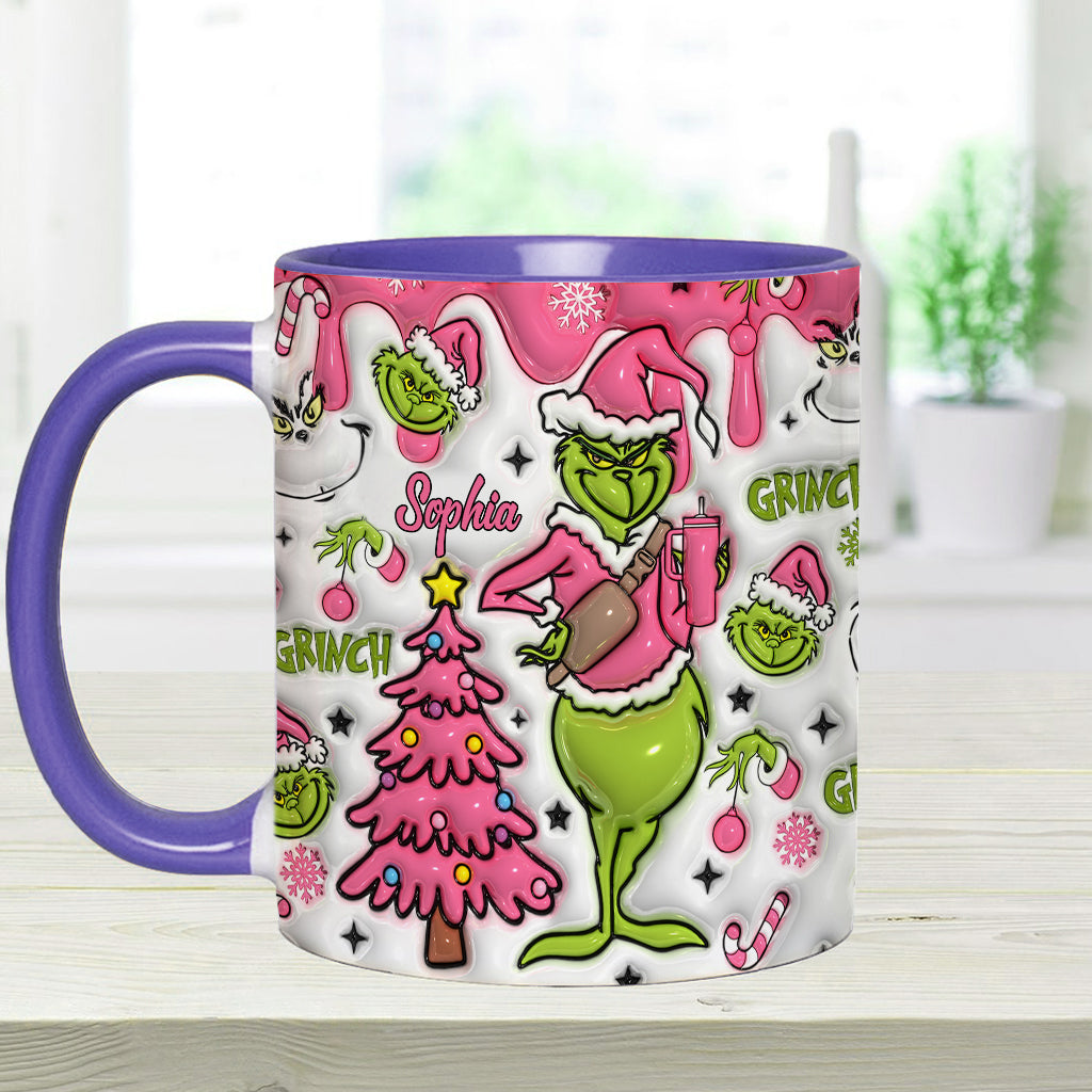 Joyeux Grinchmas - Mug personnalisé avec étole de Noël
