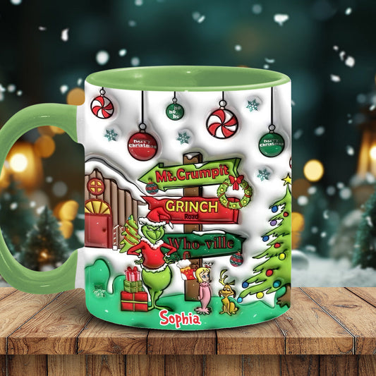 Ho Ho Ho - Personalized Stole Christmas Accent Mug