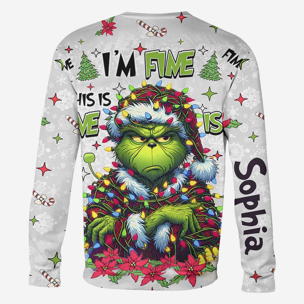 Tout va bien, je vais bien - T-shirt personnalisé « J'ai volé Noël partout »