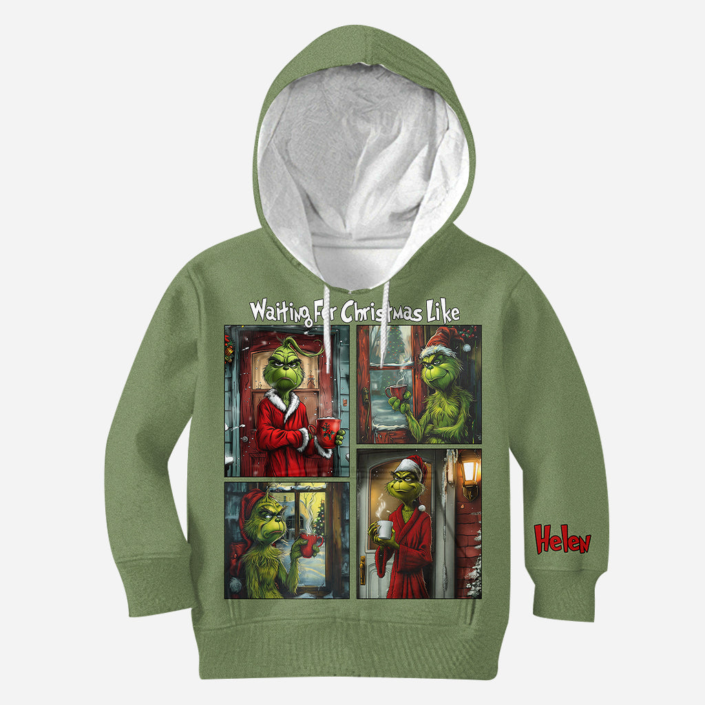Waiting For Christmas - Personalized Stole Christmas All Over Shirt