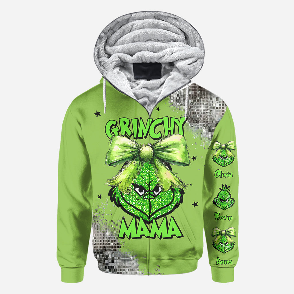 Grinchy Mama - Personalized Stole Christmas All Over Shirt