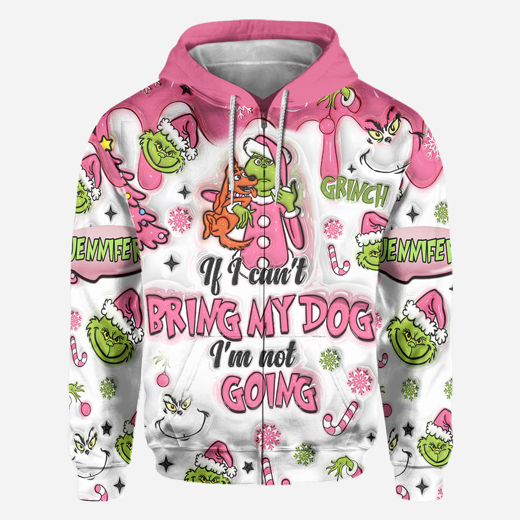 If I Can't Bring My Dog - Personalized Stole Christmas All Over Shirt