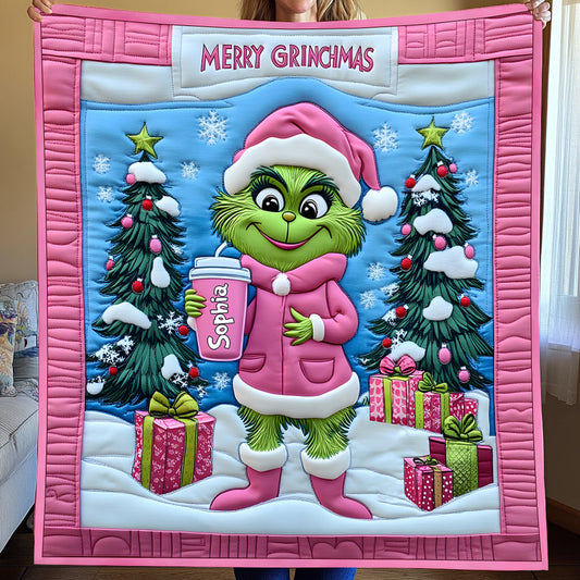 La Dame Verte Grinch - Étole de Noël personnalisée