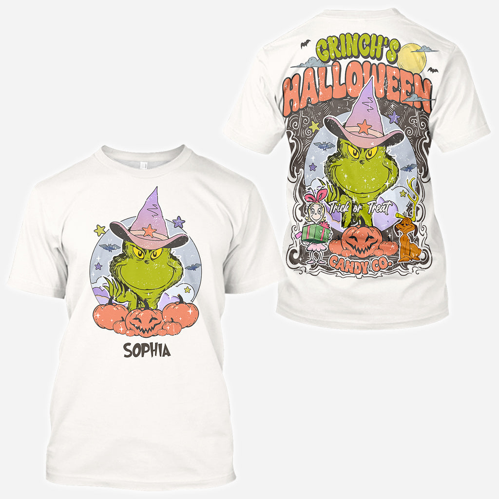 Joyeux Halloween - T-shirt personnalisé « Étoffe de Noël »