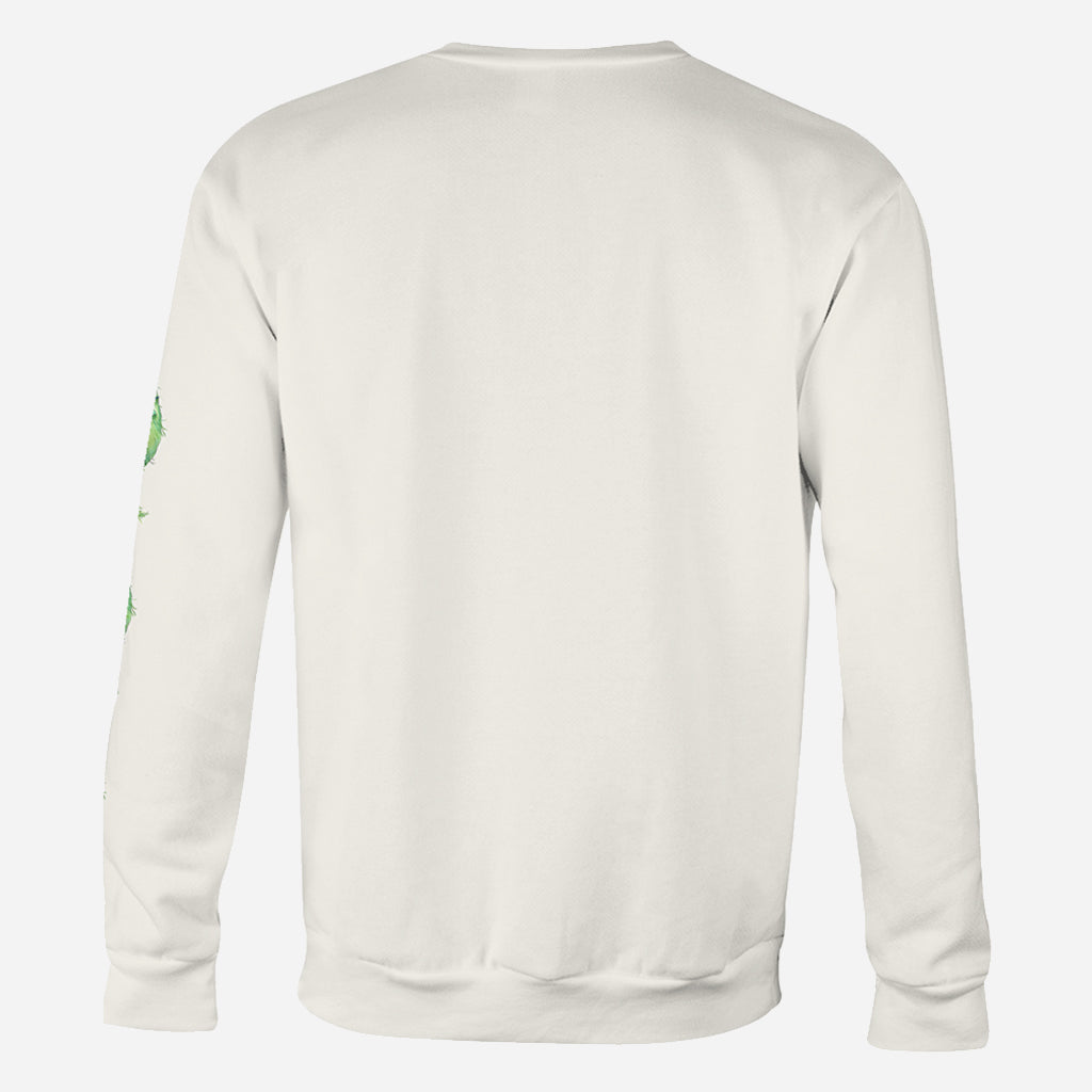 T-shirt personnalisé « Noël Grinchy » avec motif étole de Noël, disponible en plusieurs titres.