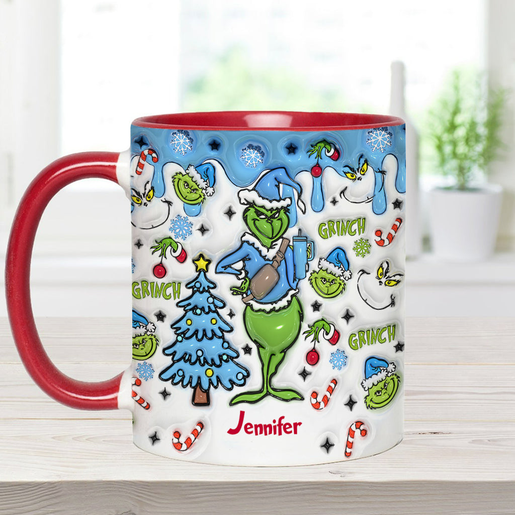 Wait What I Have An Attitude - Personalized Stole Christmas Accent Mug