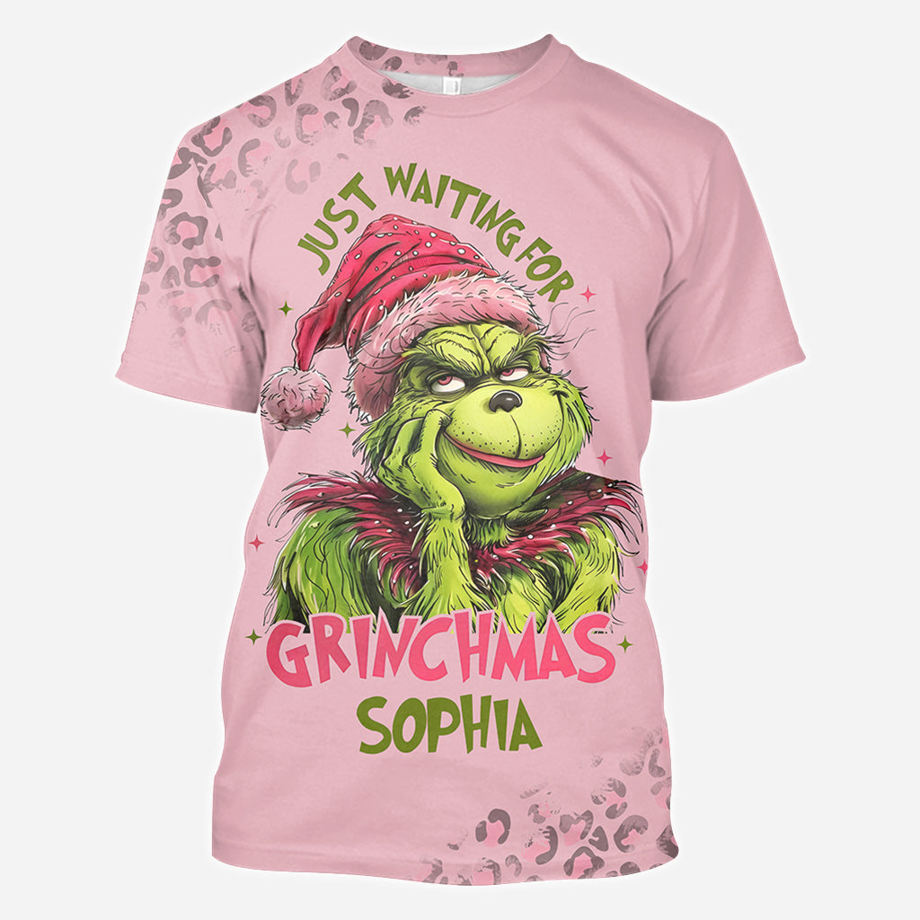 En attendant Noël - T-shirt personnalisé avec motif étole de Noël