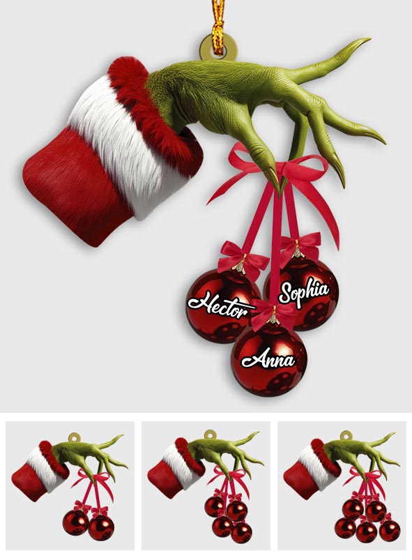 Joyeux Grinchmas - Ornement familial personnalisé