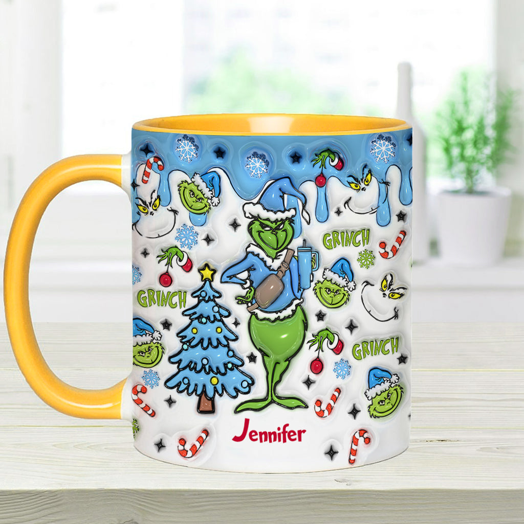 Wait What I Have An Attitude - Personalized Stole Christmas Accent Mug