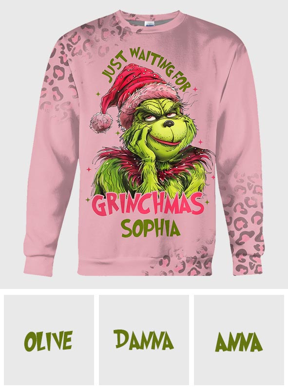 En attendant Noël - T-shirt personnalisé avec motif étole de Noël
