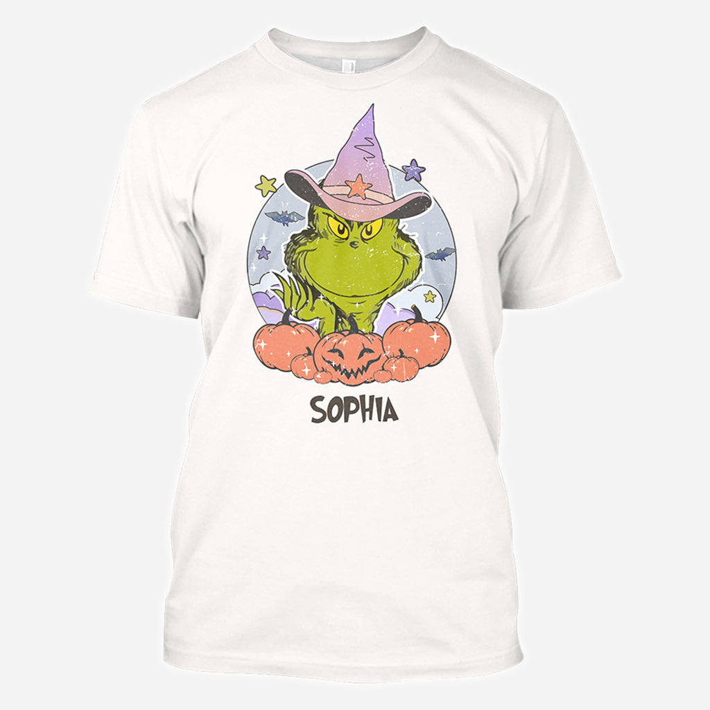 Joyeux Halloween - T-shirt personnalisé « Étoffe de Noël »