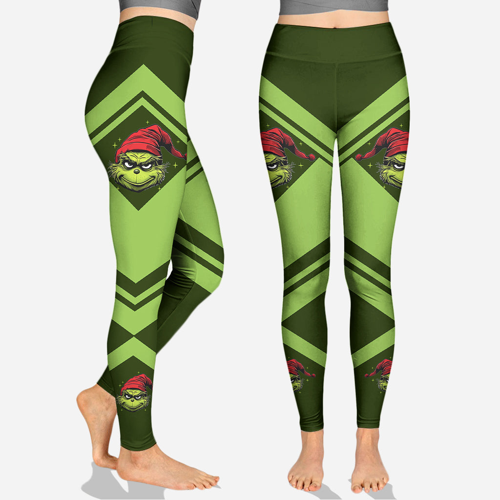 Merry Grinchmas - Personalized Stole Christmas Hoodie and Leggings