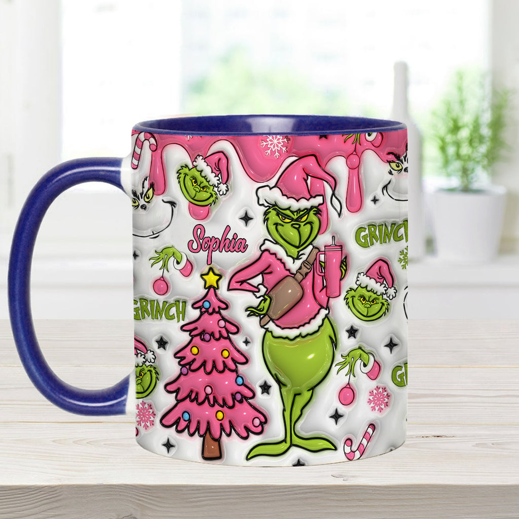 Joyeux Grinchmas - Mug personnalisé avec étole de Noël