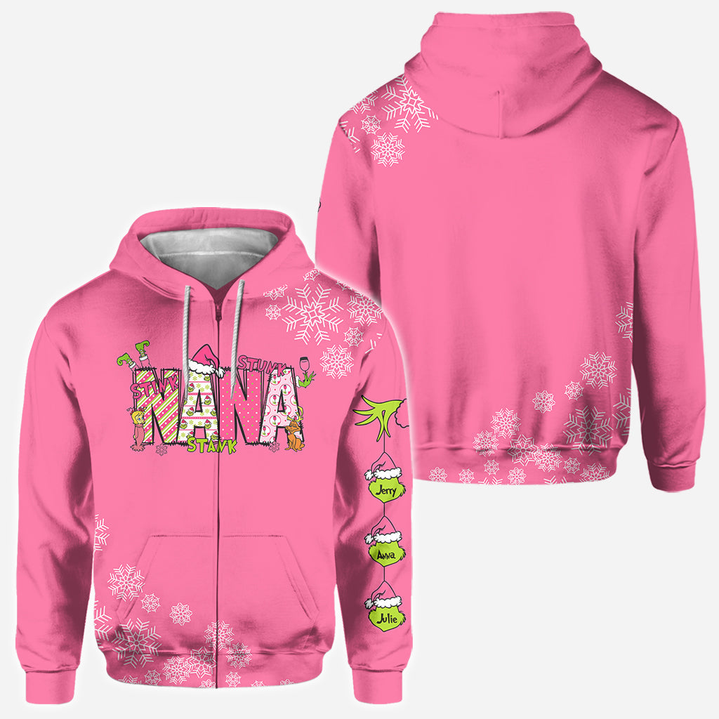 Grand-mère Grincheuse - T-shirt personnalisé « Vol de Noël »