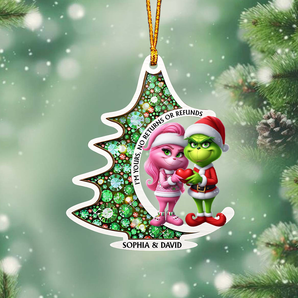 I'm Yours No Returns - Personalized Stole Christmas Ornament