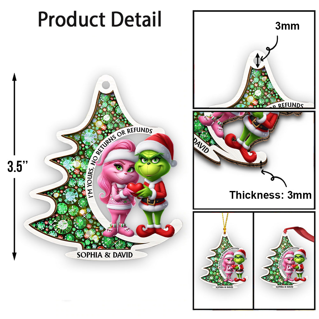 I'm Yours No Returns - Personalized Stole Christmas Ornament