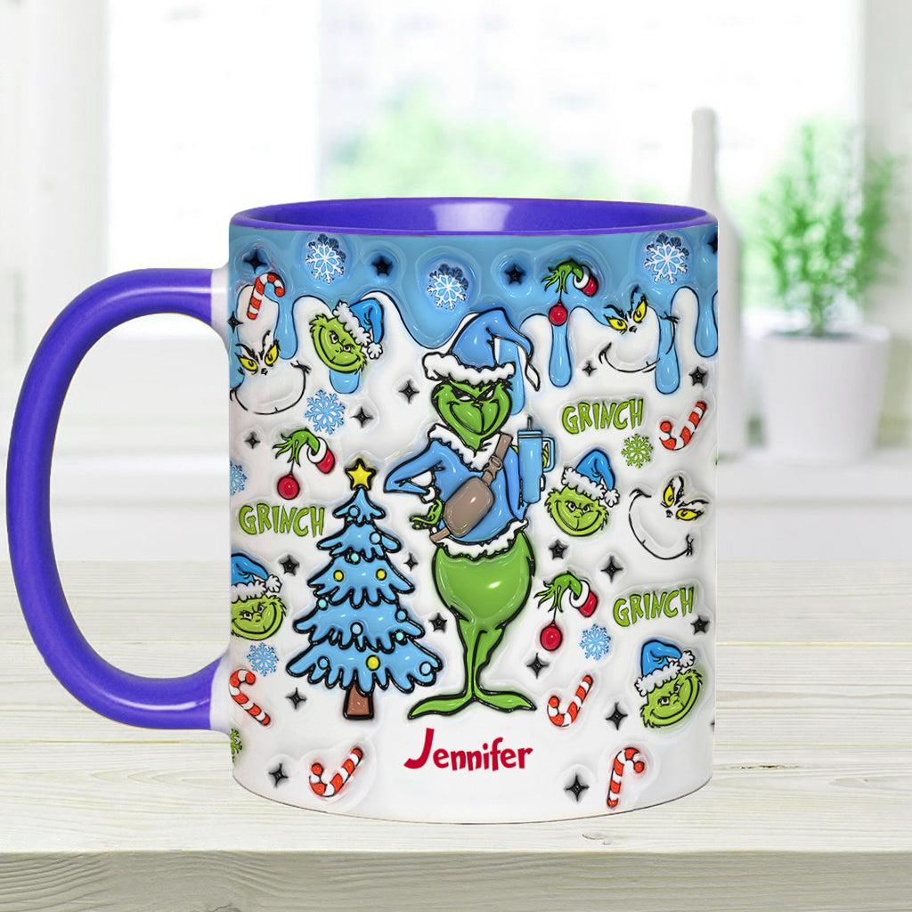 Wait What I Have An Attitude - Personalized Stole Christmas Accent Mug