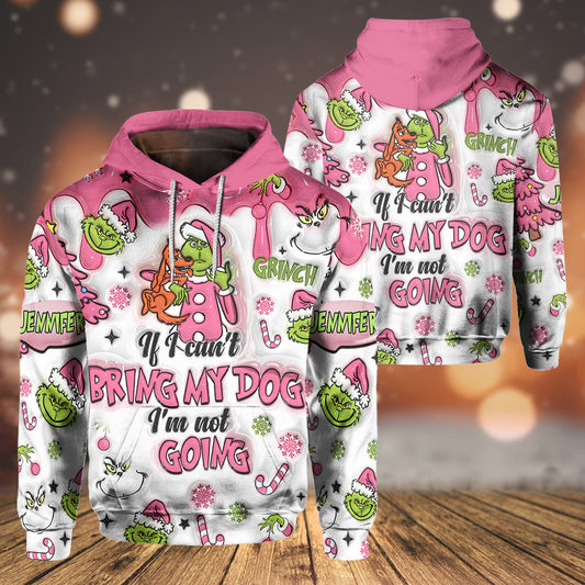 If I Can't Bring My Dog - Personalized Stole Christmas All Over Shirt