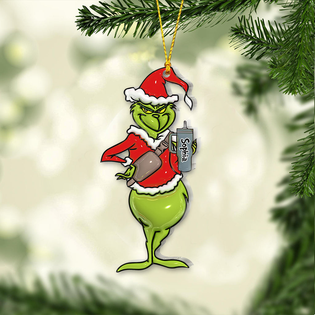 Merry Grinchmas - Personalized Stole Christmas Ornament