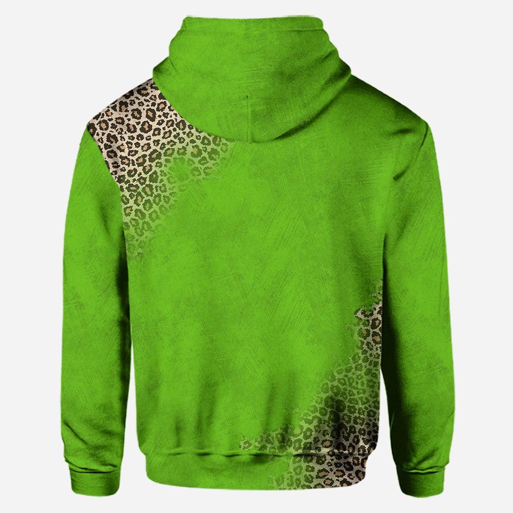 Citrouille verte - Sweat à capuche et leggings personnalisés avec étole de Noël