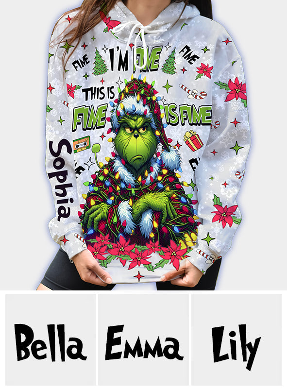 Tout va bien, je vais bien - T-shirt personnalisé « J'ai volé Noël partout »