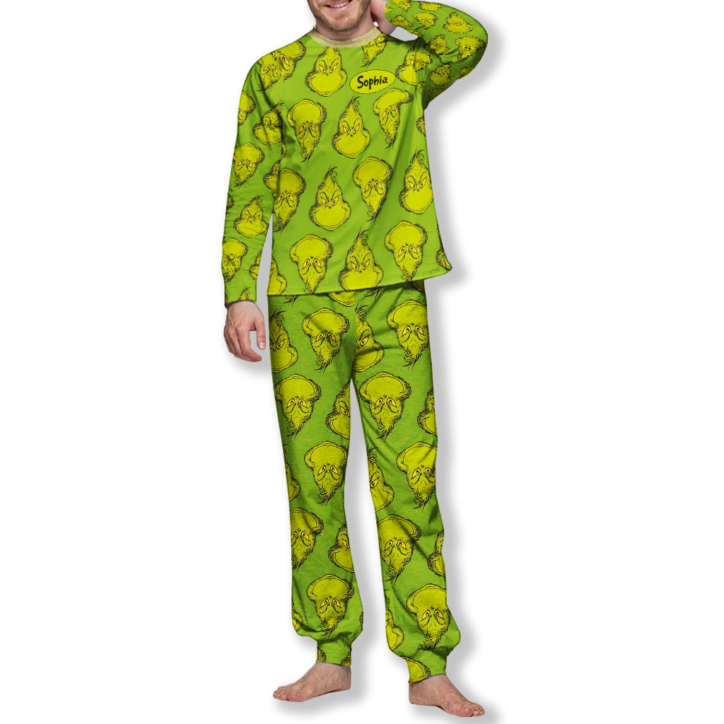 The Green - Personalized Stole Christmas Pajamas Set