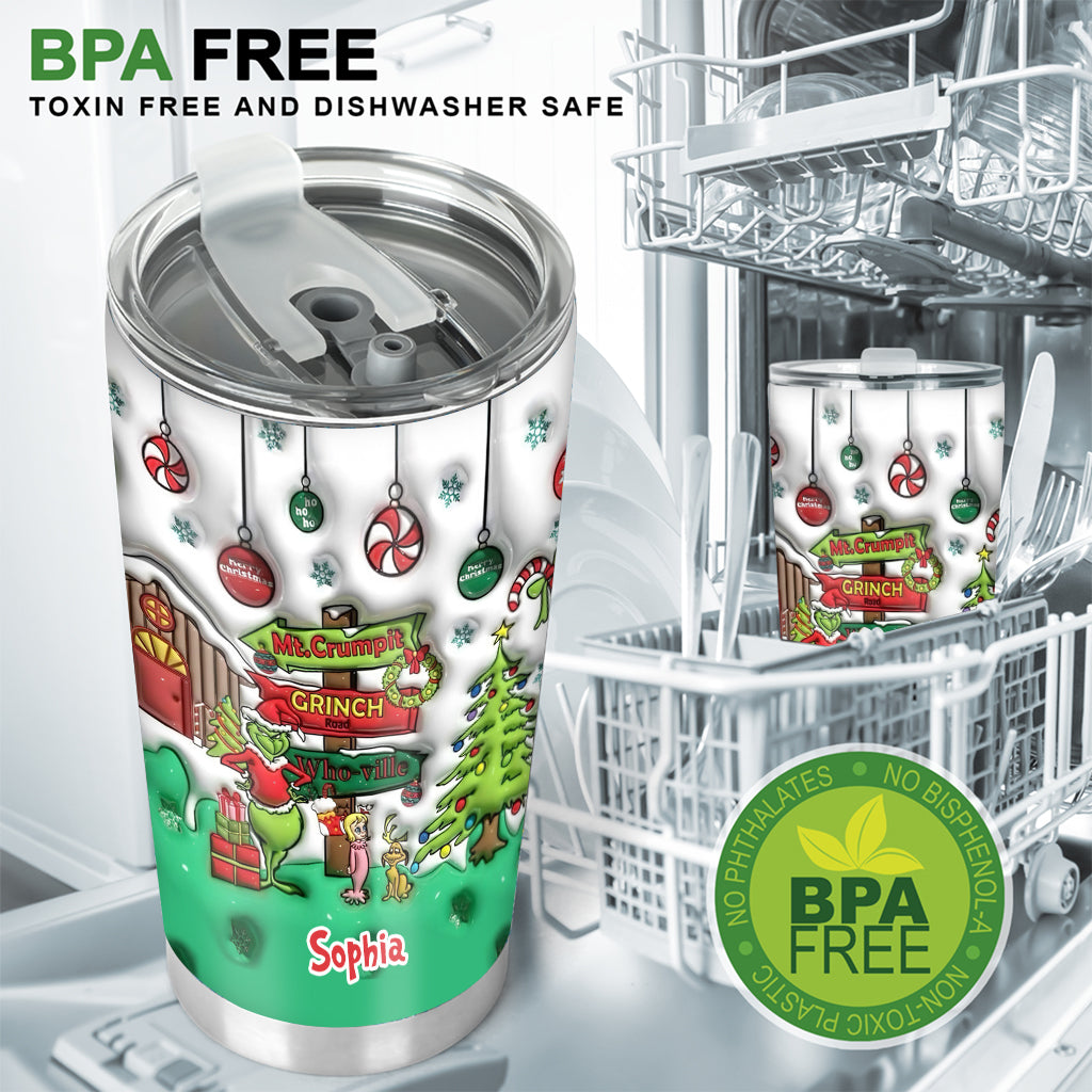 Ho Ho Ho - Personalized Stole Christmas Tumbler