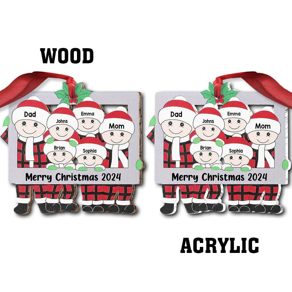 Joyeux Noël - Ornement familial personnalisé