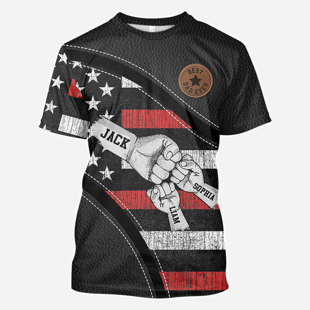 T-shirt personnalisé « Papa et enfants : check ! »