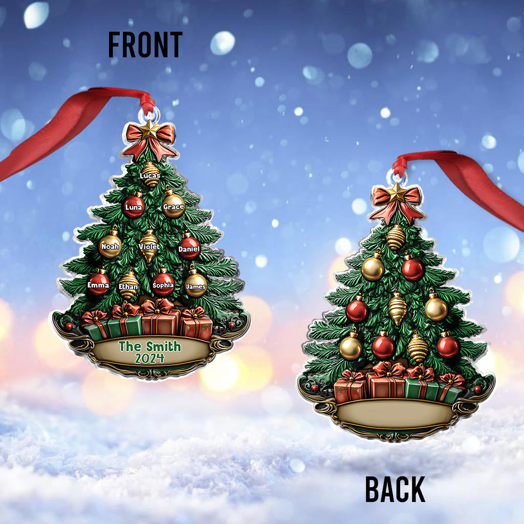 Joyeux Noël - Ornement de Noël personnalisé pour la famille