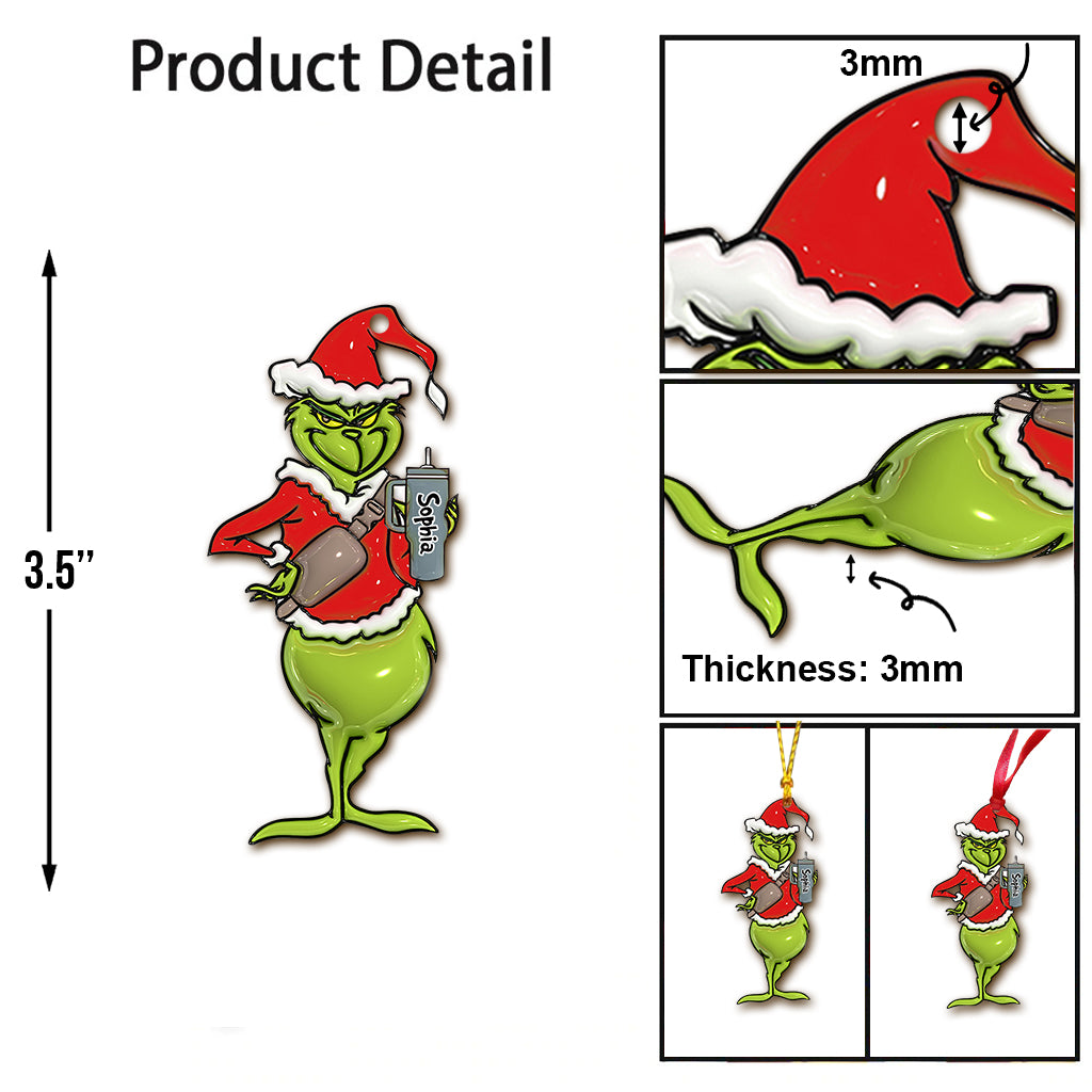 Merry Grinchmas - Personalized Stole Christmas Ornament