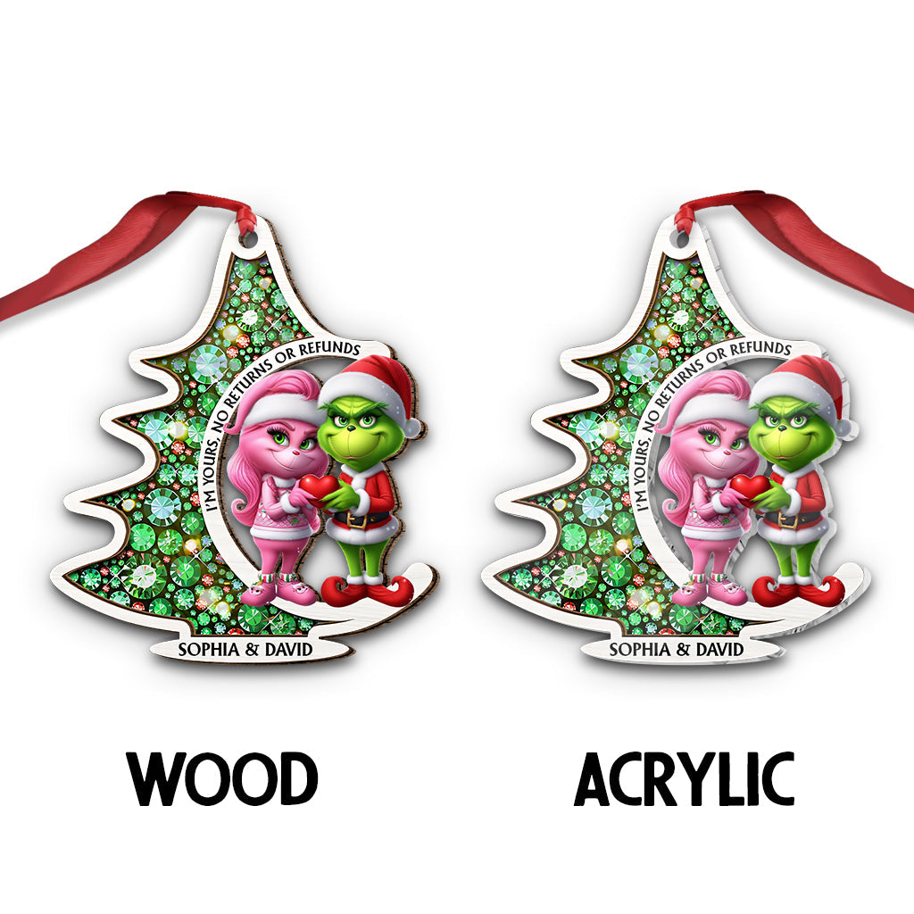 I'm Yours No Returns - Personalized Stole Christmas Ornament